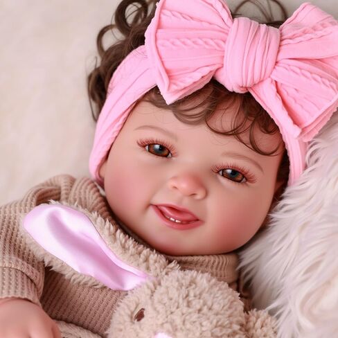 BABESIDE Lifelike Reborn Baby Dolls- Mia, 17 Inch Cute Realistic-Newborn Baby Doll Poseable Real Life Baby Dolls Girls with Gift Box for 3+ Year Old in Saudi Arabia