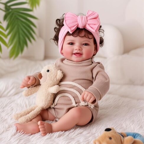 BABESIDE Lifelike Reborn Baby Dolls- Mia, 17 Inch Cute Realistic-Newborn Baby Doll Poseable Real Life Baby Dolls Girls with Gift Box for 3+ Year Old in Saudi Arabia
