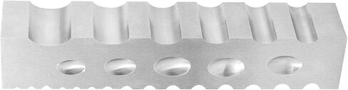 Jewelry Metal Silver Copper Iron Shaping Tool - Hardened Steel Forming Block with 17 Round Spheres, 17 Half-Round Grooves, 3 V-Shape Slots & 5 Oval Depressions, Replacement for #0407-69290 in Saudi Arabia