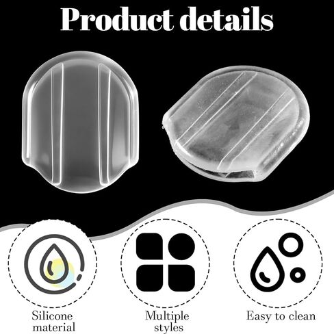 Earring Pads, 36 Pieces 6 Sizes Clear Silicone Comfort Earring Cushions for Clips on Earrings in Kuwait