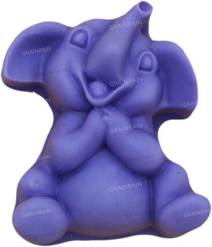 Grainrain Silicon Soap Mold Handcraft DIY 2D Candle Resin Mould for Handmade Soap Elephant (11218) in Saudi Arabia