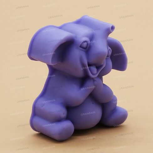 Grainrain Silicon Soap Mold Handcraft DIY 2D Candle Resin Mould for Handmade Soap Elephant (11218) in Saudi Arabia