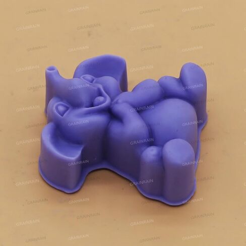 Grainrain Silicon Soap Mold Handcraft DIY 2D Candle Resin Mould for Handmade Soap Elephant (11218) in Saudi Arabia