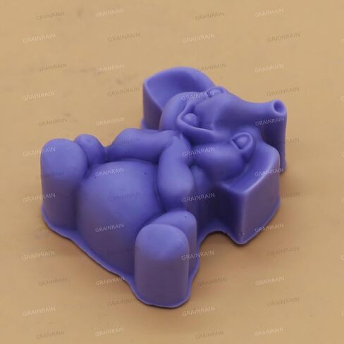 Grainrain Silicon Soap Mold Handcraft DIY 2D Candle Resin Mould for Handmade Soap Elephant (11218) in Saudi Arabia
