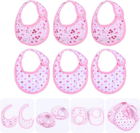 Healifty 3 ملابس دمى مريلة مرايل للرضع دمى أطفال أمريكية ملحقات ألعاب DIY s for s for s s لعاب منشفة لملحقات s s منشفة لعاب طفلة وشاح in Saudi Arabia