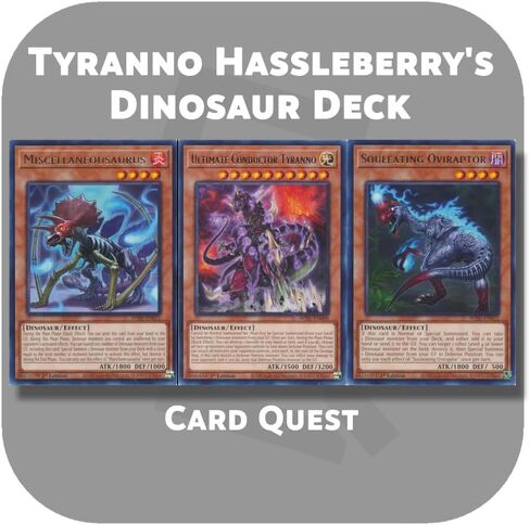 مجموعة مخصصة كاملة لـ Yu-Gi-Oh! GX - موصل Tyranno Hassleberry النهائي Tyranno & Evolution Dinosaur Deck in Kuwait