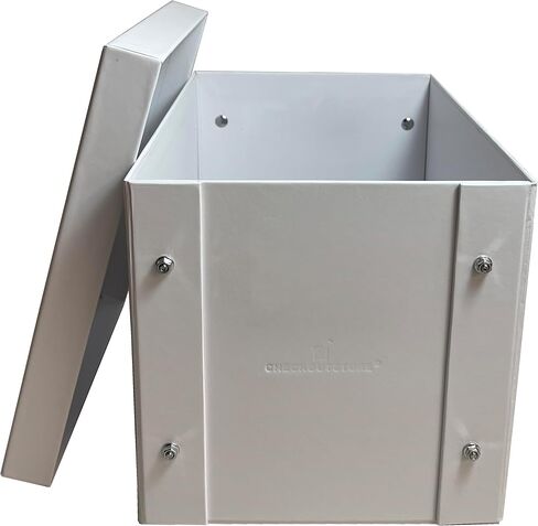 5 CheckOutStore White Stamp & Die Craft Storage Pocket Box (10.5 x 7.5 x 7.5) in Saudi Arabia