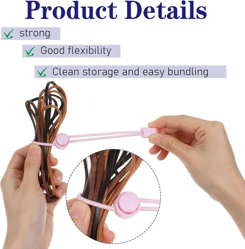 6 قطع من ربطات أكياس الطين الملونة، حزام أدوات فخار قابل للتعديل من السيراميك لإغلاق حقيبة الفخار in Kuwait