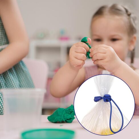 6 قطع من ربطات أكياس الطين الملونة، حزام أدوات فخار قابل للتعديل من السيراميك لإغلاق حقيبة الفخار in Kuwait