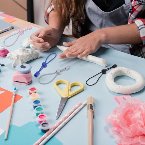 6 قطع من ربطات أكياس الطين الملونة، حزام أدوات فخار قابل للتعديل من السيراميك لإغلاق حقيبة الفخار in Kuwait