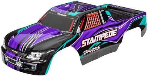 جسم Traxxas 3651P، Stampede (يناسب أيضًا Stampede VXL)، أرجواني (مطلي، ملصق مطبق) in Kuwait