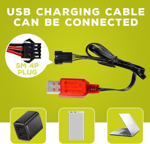 sea jump 2PCS 7.4V 3000mah 15C 2S Li-ion Battery with SM-4P Plug and USB Charger Suitable for EC08 DE85 RC Car Truck Remote Control Ship RC Drone Engineering Vehicle Battery in Saudi Arabia