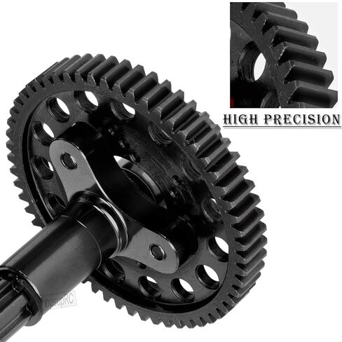 مركز محرك العمود CVD&Metal Spur Gear Slipper Clutch 57T(32dp) مع ترقيات تروس ترس 15T/16T/17T لـ 1/10 4x4 Granite/Senton/Big Rock/Vorteks 3s BLX & mega550، أسود in Saudi Arabia
