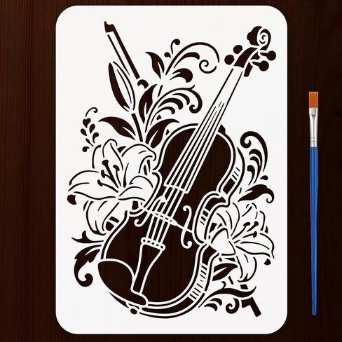استنسل شجرة درب النجوم من FINGERINSPIRE مع فرشاة طلاء مقاس 8.3x11.7 بوصة استنسل شجرة استنسل السماء المرصعة بالنجوم مع فروع قالب موضوعات خيالية للرسم على أثاث الحائط الخشبي ديكور المنزل بنفسك in Kuwait