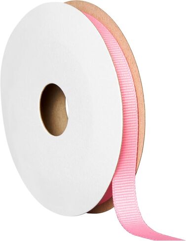 Offray 453887 3/8" Wide Grosgrain Ribbon for Gift Wrapping, Decoration, and Crafts, Two Pack of 6-Yard Spools, Pink in Saudi Arabia