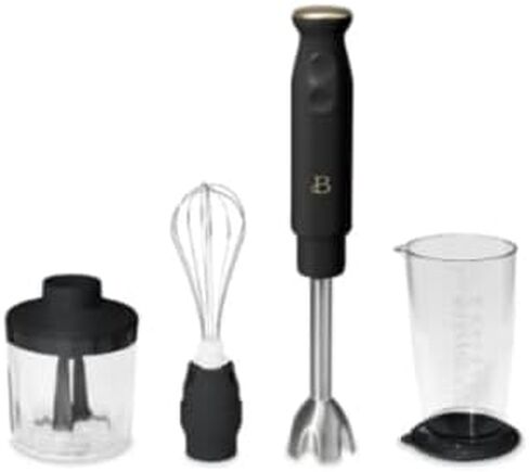 Beautiful 2-Speed Immersion Blender that includes a Chopper & Measuring Cup, by Drew Barrymore (White Icing) in Saudi Arabia