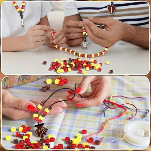 Memorywuu 24 Sets Armor of God Necklace Craft Kit DIY Religious Christian Medieval Necklace Wooden Pendants Beads Elastic Cord Armor of God Decor for Vbs Sunday School Supplies Bible in Saudi Arabia