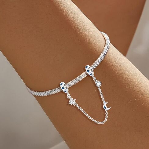1Pc Silver Plated Fashionable Colourful Food Series for Women Bracelets Bangles DIY Jewelry Making And Daily Outfit Matching Jewelry Decoration for Women Bracelets Bangles DIY Jewelry Making in Saudi Arabia