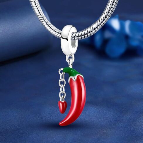 1Pc Silver Plated Fashionable Colourful Food Series for Women Bracelets Bangles DIY Jewelry Making And Daily Outfit Matching Jewelry Decoration for Women Bracelets Bangles DIY Jewelry Making in Saudi Arabia