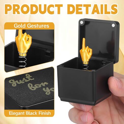 SUPVOX Finger in a Box Prank Gift for Adults Middle Finger Surprise Spoof Toy for Birthday Party Office Desk Decor and Christmas Stocking Stuffer in Saudi Arabia