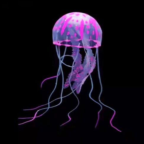 Artificial Swim Luminous Jellyfish Aquarium Decoration Fish Tank Underwater Live Plant Luminous Ornament Aquatic Landscape in Saudi Arabia