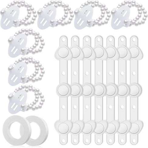16 Pieces Floral Boutonniere Magnets Corsage Brooches Magnet and Elastic Pearl Wrist Bands Wristlets Corsage Transparent Tape Accessories for Handmade Wedding Prom Bride Boutonnieres in Saudi Arabia