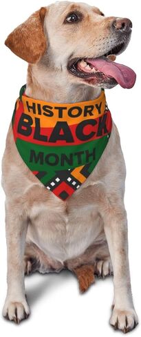 Black History Month Dog Scarf Bandana, Dog Costume Accessories,Triangle Bibs for Small Medium Large Dogs Cats in Saudi Arabia