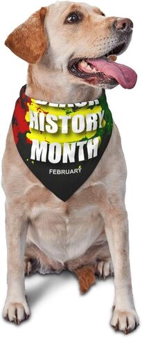 Black History Month Dog Scarf Bandana, Dog Costume Accessories,Triangle Bibs for Small Medium Large Dogs Cats in Saudi Arabia