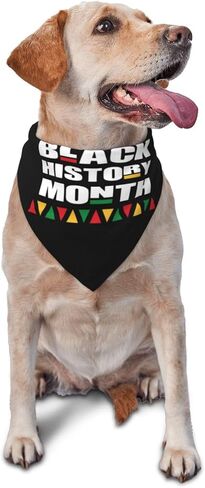 Black History Month Dog Scarf Bandana, Dog Costume Accessories,Triangle Bibs for Small Medium Large Dogs Cats in Saudi Arabia