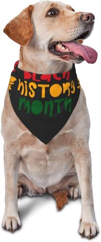 Black History Month Dog Scarf Bandana, Dog Costume Accessories,Triangle Bibs for Small Medium Large Dogs Cats in Saudi Arabia