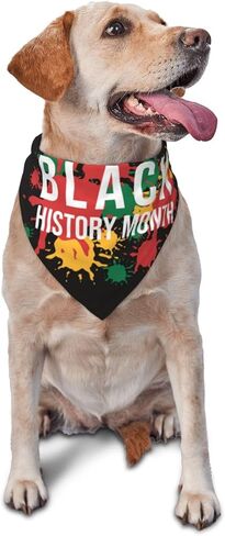 Black History Month Dog Scarf Bandana, Dog Costume Accessories,Triangle Bibs for Small Medium Large Dogs Cats in Saudi Arabia