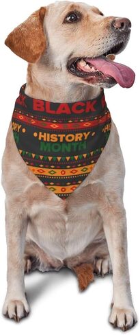 Black History Month Dog Scarf Bandana, Dog Costume Accessories,Triangle Bibs for Small Medium Large Dogs Cats in Saudi Arabia