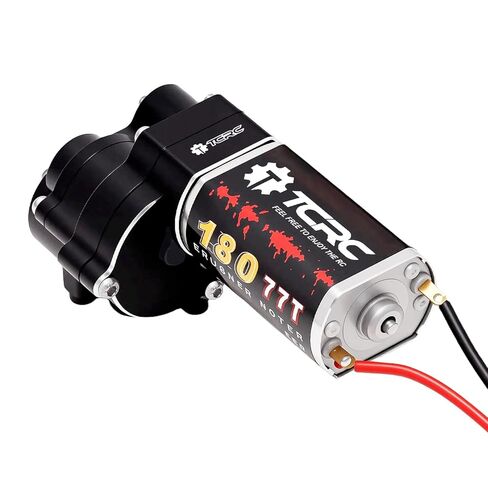 Metal 180 77T High Torque Speed Reduction Brushed Motor w/ 11T Pinion Low Speed Transmission Gearbox w/Chromoly Steel Integrated Gears Assembly Set for 1/18 HPI Venture18 in Saudi Arabia