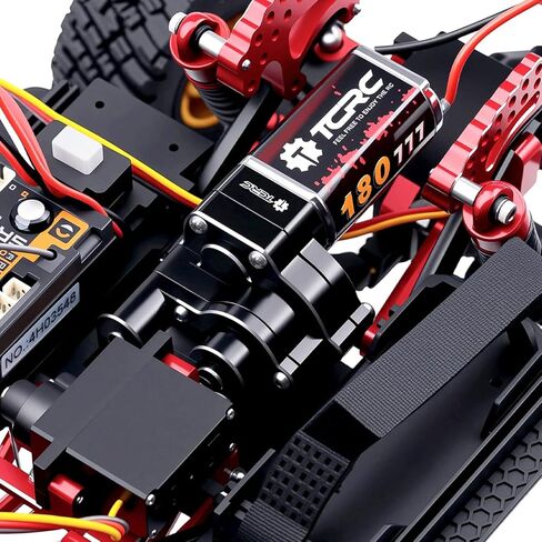 Metal 180 77T High Torque Speed Reduction Brushed Motor w/ 11T Pinion Low Speed Transmission Gearbox w/Chromoly Steel Integrated Gears Assembly Set for 1/18 HPI Venture18 in Saudi Arabia
