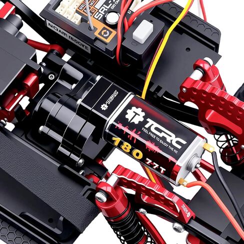 Metal 180 77T High Torque Speed Reduction Brushed Motor w/ 11T Pinion Low Speed Transmission Gearbox w/Chromoly Steel Integrated Gears Assembly Set for 1/18 HPI Venture18 in Saudi Arabia