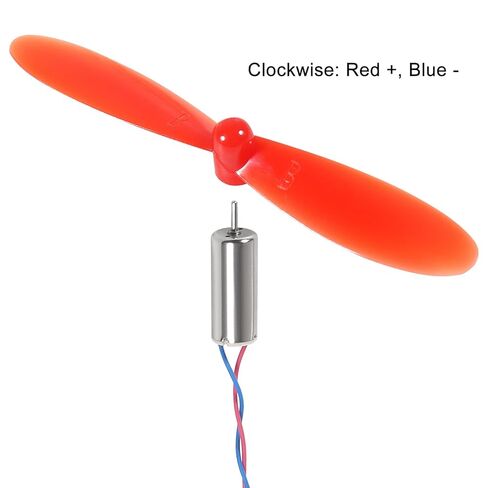 8pcs 716 Coreless Motor 3.7V 7x16mm Motor 19000KV 45000 RPM Brushed with 55mm CW CCW Propeller for Micro FPV Tiny Whoop RC Quadcopter Drone in Saudi Arabia