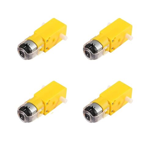 TT Motor DC Electric Motor 3V-6V Dual Shaft Geared Motor Magnetic Gearbox Engine Motor for Arduino Smart Car Robot 4pcs in Kuwait
