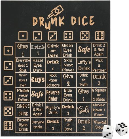 لعبة الشرب للبالغين، لعبة كسر الجليد في الحفلات، مثالية لليلة الفتيات وحفلات العزوبية، للأعمار من 21 عامًا فما فوق، 2-8 لاعبين in Kuwait