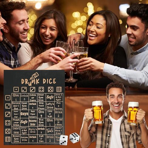 لعبة الشرب للبالغين، لعبة كسر الجليد في الحفلات، مثالية لليلة الفتيات وحفلات العزوبية، للأعمار من 21 عامًا فما فوق، 2-8 لاعبين in Kuwait