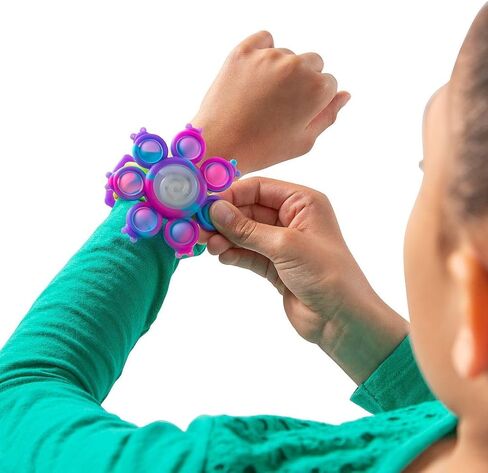 Light-Up Lotsa Pops Popping Fidget Toy Bracelets, 6 Pieces in Saudi Arabia