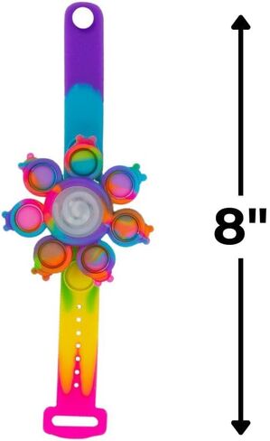 Light-Up Lotsa Pops Popping Fidget Toy Bracelets, 6 Pieces in Saudi Arabia