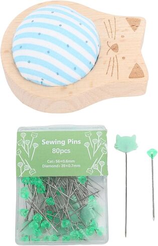 JTLB 80pcs Cat Tins Set for Quilting, Crafts, Embroidery, with 3D Ear Design, Easy to Carry and Store in Saudi Arabia