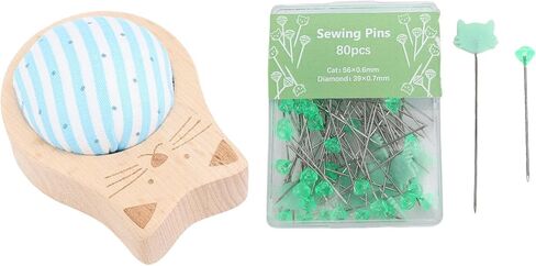 JTLB 80pcs Cat Tins Set for Quilting, Crafts, Embroidery, with 3D Ear Design, Easy to Carry and Store in Saudi Arabia