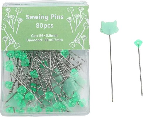 JTLB 80pcs Cat Tins Set for Quilting, Crafts, Embroidery, with 3D Ear Design, Easy to Carry and Store in Saudi Arabia