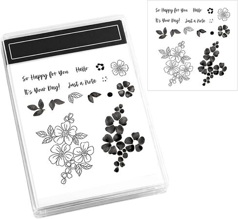Stampin up 2025-2026 Newests Stamps, Stamps for Card Making, Floral Silicone Stamps Suitable for DIY Scrapbooking and Gift Making Supplies in Saudi Arabia