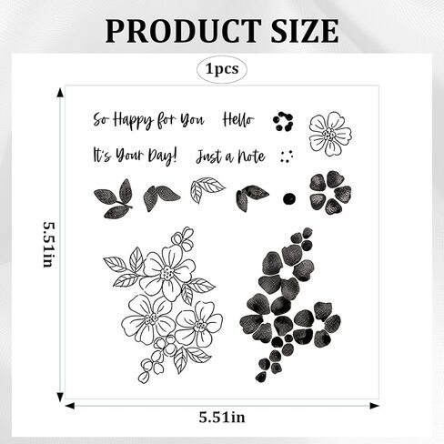 Stampin up 2025-2026 Newests Stamps, Stamps for Card Making, Floral Silicone Stamps Suitable for DIY Scrapbooking and Gift Making Supplies in Saudi Arabia
