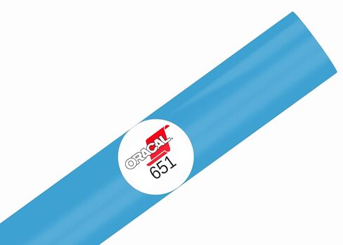 ORACAL 651 Glossy Permanent Vinyl 12 Inch x 10 Feet - Ice Blue in Saudi Arabia