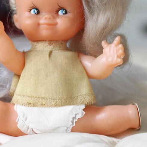 20Pcs White Doll Briefs Adorable Cloth Doll Underwear Toy for Diy Accessories Mini Cute Baby Diapers Reusable in Saudi Arabia