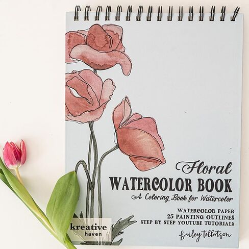 floral watercolor book in Saudi Arabia