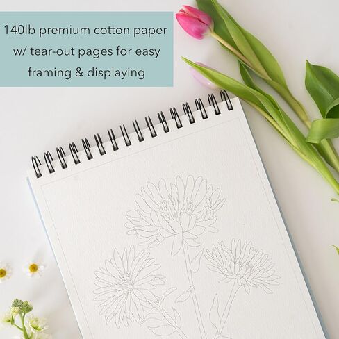 floral watercolor book in Saudi Arabia